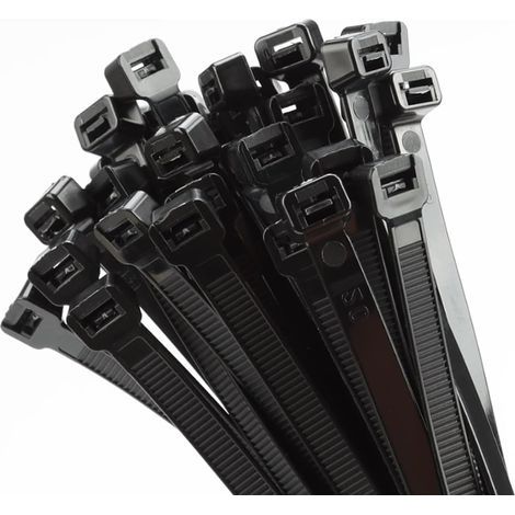 50 Attaches Autobloquantes Universelles en Nylon, Serre Cable Attache Autobloquante, pour La Réparation des Voitures, des Coffres, des Ailes et des Pare-Chocs, Résistant UV et Chaleur (1/4)