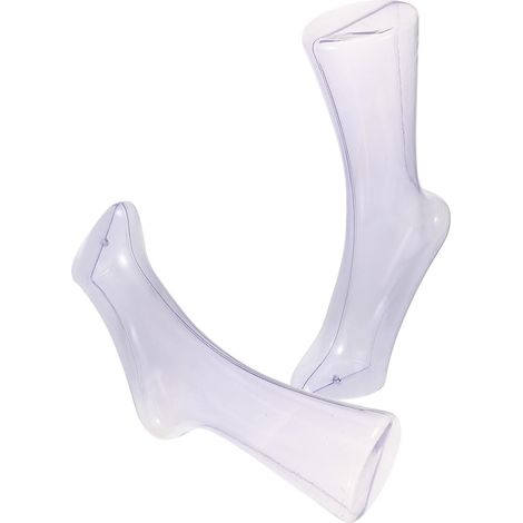 Lot de 2 Modèles de Pied Transparents en Plastique Base Magnétique, Taille Épaisse pour Femme, Présentoir Pratique pour Chaussettes et Socquettes, pour Boutique et Photo de (1/5)