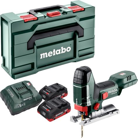 Metabo ST 18 L 90 Scie sauteuse sans fil 18 V 90 mm + 2x batterie LiHD 4,0 Ah + chargeur + Metabox (1/5)