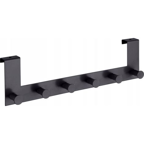 Wenko Celano appendiabiti da parete nero 39 cm