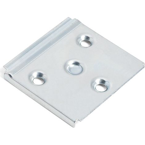 HERRAJES ALK placa colgador mueble e-delta 50x50 zincado , La placa colgador mueble E-Delta 50x50 zincado es un componente esencial para la fijación s (1/3)
