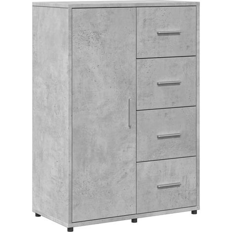 Credenza cassettiera cassettiera mobile contenitore organizer cucina soggiorno soggiorno 60 x 31 x 84 cm derivati del legno grigio 020031967