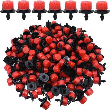 150Pcs Goutteurs Irrigation Goutte à Goutte dripper, Buses de Gicleurs Émetteur Jardin, Arrosage Goutte à Goutte Automatique 360°Réglable pour Plante Serre Pelouse DIY (1/5)
