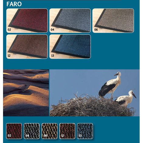 Decormat Teppich Faro Grau 40x60cm - Decormat