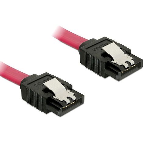 Kabel SATA gerade/gerade 10cm Verwendung:  Embout von SATA-Festplatten / -Laufwerken ans Mainboard