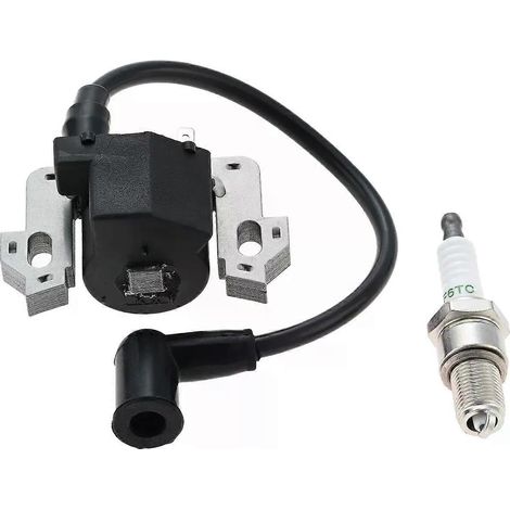 Bobine d'allumage GCV160 30500-Z0J-004 avec bougie pour tondeuses Honda GCV190, GCV135, GSV160 et GSV190. Module de bobine compatible avec le modèle HRS216. (1/5)