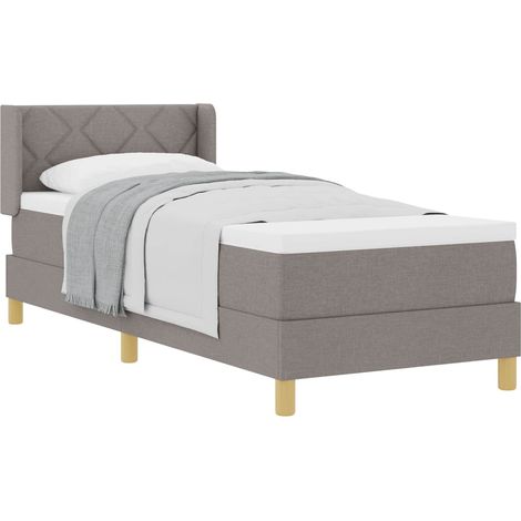 Maison Exclusive - Boxspringbett mit Kissen mit Kopfteil Taupe 20
