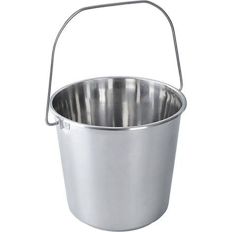 Cubo de acero inoxidable para alimentos de 8 litros (1/3)