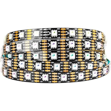 Striscia LED Digitale WS2815 RGBIC 60 LED al Metro DC12V 5 Metri  IP67 (1/5)