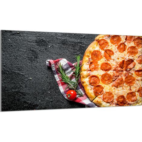 Piastra protettiva in vetro per fornello 90x52 Pizza (1/5)
