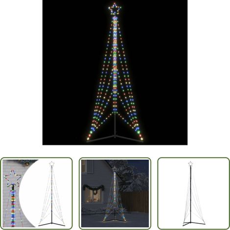 vidaXL Árbol de Navidad LED 525 LEDs de colores 302 cm (1/5)