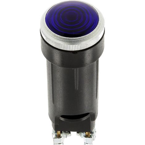 Voyant Lumineux Bleu avec Ampoule - Diamètre 18 mm - 2 W - Signalisation Électrique 12 V - Indicateur Visuel Compact - Montage Tableau de Bord, Armoires - Réf. 6935 - Blister de 2 (1/3)