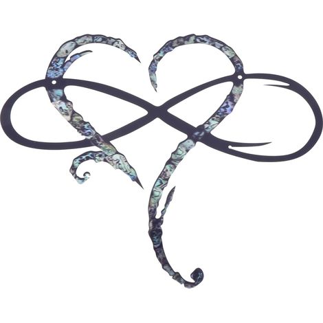 Pendentif Cœur en Métal Mural Élégant en Fer Argenté, Sculpture Murale Artistique, Antirouille Décoloration, Décoration Murale pour Salon et Vie Quotidienne (1/5)