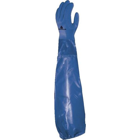 GANT DELTA PLUS PVC CHIMIQUE TOUT ENDUIT SUR SUPPORT JERSEY LONG 62 CM PETRO - VE766BL0 T9