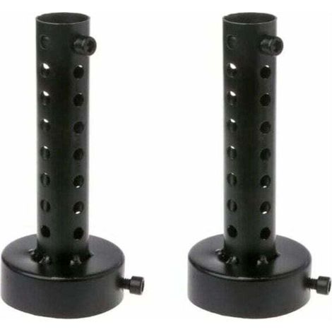 Silencieux d'échappement de moto 60MM Noir, 2PCS universel pour pot d'échappement de moto silencieux déflecteur DB Killer silencieux court (1/4)