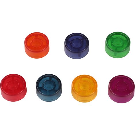 35 Capuchons Lumineux pour Boutons de Pédales d'Effet Guitare, Visibles dans l'Obscurité (1/5)