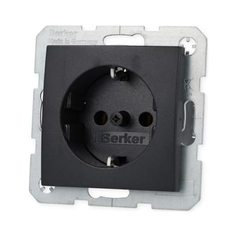 Hager 41431606 placa de pared y cubierta de interruptor Antracita