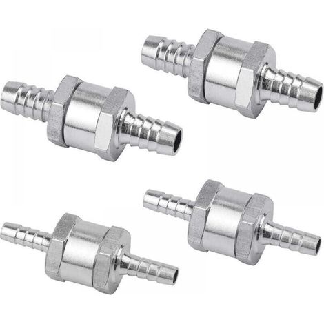 Set of 4 check valves 6/8/10/12 mm diesel, aluminum alloy fuel valve with arrow for gasoline diesel car boat motorcycle (1/4)
