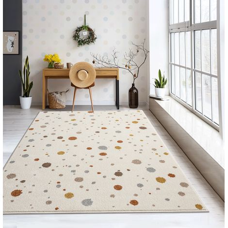 Tapis shaggy enfant moderne 80 x 150 cm – Velours tissé en polypropylène – Motifs colorés pour stimuler l'imagination – Entretien facile – The Carpet (1/5)
