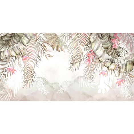 Papier peint panoramique - Feuilles - 130 cm x 66 cm (1/2)