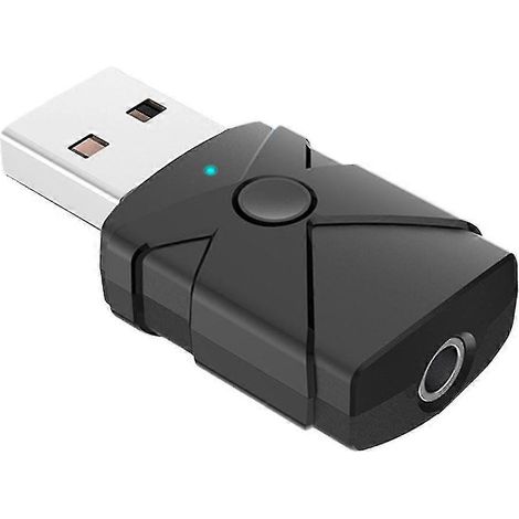 Adaptateur audio USB Bluetooth 5.2, récepteur sans fil, émetteur, carte son, compatible avec adaptateur audio auxiliaire 3,5 mm - dtSep (1/5)