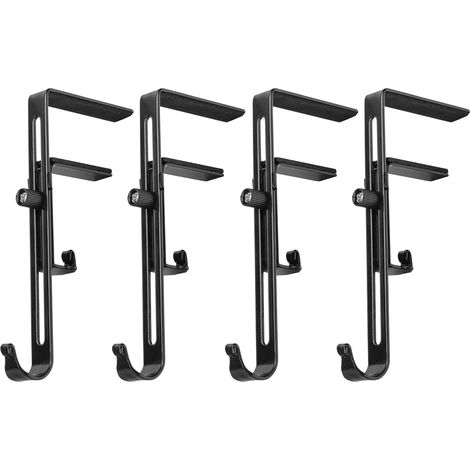 Porte-Guirlandes pour Cheminée 4 Pièces Supports Guirlande pour Cheminée Support pour Couronne Réglable pour Appartement Arbre Extérieur Clôture Fenêtre Balcon Décoration de (1/5)