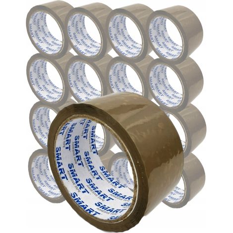 Stark klebendes, intelligentes Verpackungsklebeband, braun, 48 mm breit, 50 m lang, 3 Stück (3 Stück) (1/5)