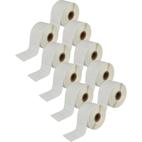 vhbw 10x Label Roll 51mm x 26mm (1552 Label) Replacement for Brother RD-S05E1 for Label Maker (1/4)