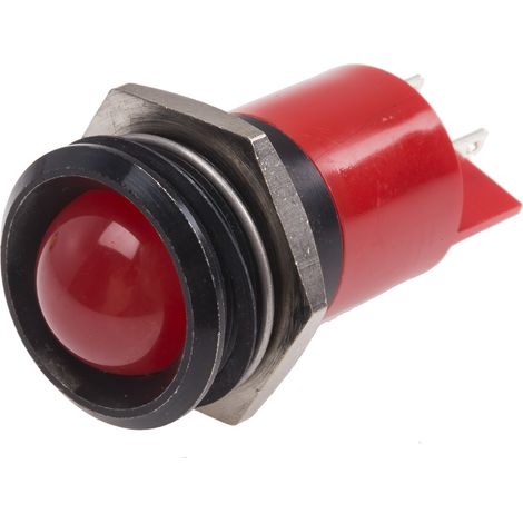 Voyant LED lumineux Rouge RS PRO, dia. 22mm ( Prix pour 1 )