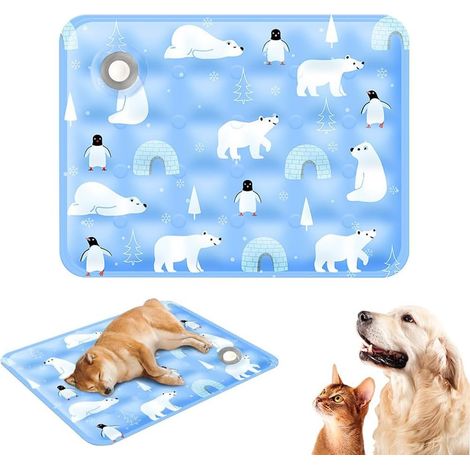 Tapis Rafraîchissant Chien Chat - 1 Unité - PVC et Gel Polymère - Refroidissement Physique - Pour Canapé Sol Camping - 50x60 cm (1/5)