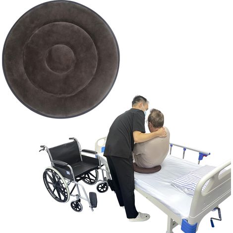 Coussin de siège pivotant à 360° - Pour femme âgée et femme enceinte - Pour siège auto rotatif à 360° - Pour passer facilement du lit au fauteuil roulant (1/5)