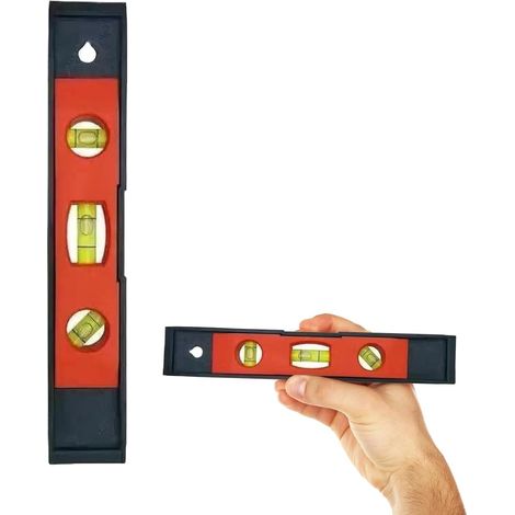 Niveau à bulle en forme de torpille, mini niveau de haute précision, mini niveau magnétique portable (1/5)