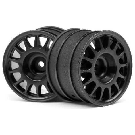 WR8 RALLY OFFROAD WHEEL BLACK (48x33mm/2pcs)