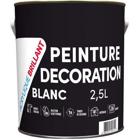 Acrylfarbe Glänzend 2,5 Liter Weiß - Tdp Reca