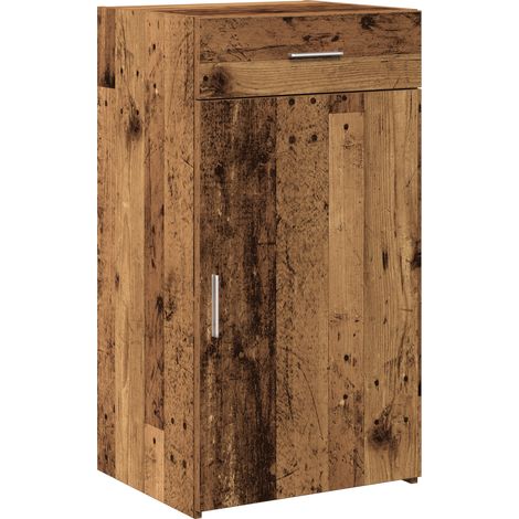 Buffet Meuble de rangement avec tiroir Bois ancien 50 x 42,5 x 93 cm (1/5)