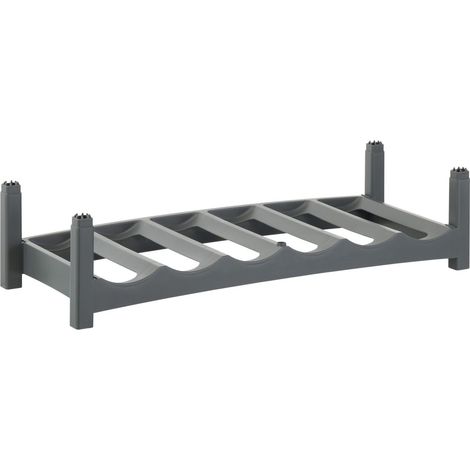 Rotho Flaschenregal Vario 60 x 22 x 14cm Weinregal Flachenständer für 6 Flaschen (1/7)