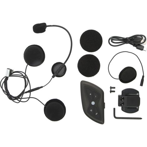 Casque Moto Bluetooth Intercom Communication Étanche IP65 pour Conducteurs (1/5)