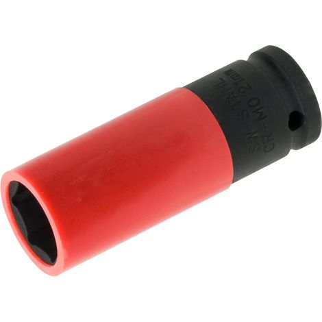 SW-Stahl 07873L Radmutterneinsatz mit Schutzhülse und Kappe 21 mm