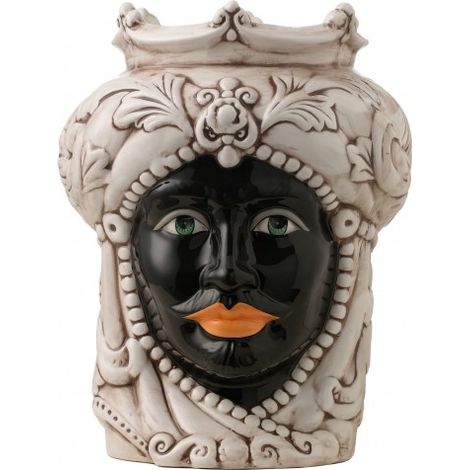 FRANCO DESIGN Vase King Black H25