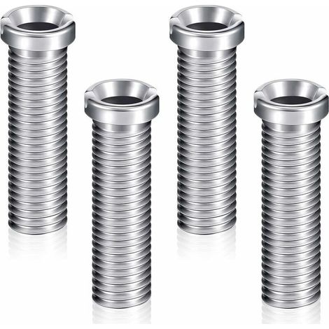 Set of 4 screw of basket sink 45 mm stainless steel Screw to head creuse for sinks ceramic Fastening secure cap filter (1/5)