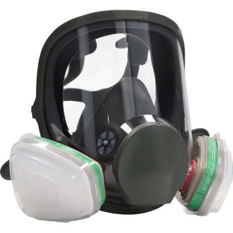 Masque facial intégral à filtre à particules, étanchéité réglable, boîtier filtrant Type 4 pour usage extérieur (1/5)