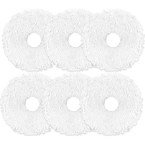 Lingettes de Rechange pour Eurek a J12 Ultra et Mide a V12, Accessoires pour Aspirateur Robot, Lingettes en Microfibre Douce, lot de 6 (1/5)