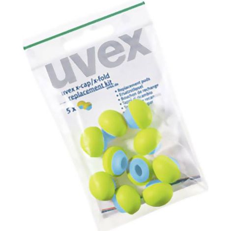 uvex X-CAP X-FOLD 2125351 Capsule de rechange pour casque de protection auditive 5 paire(s) (1/4)