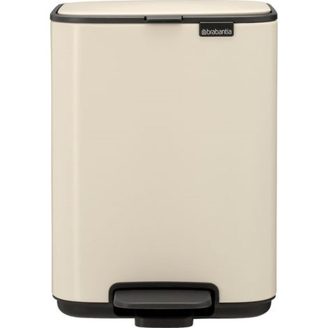 Bo Pédale Poubelle 4l Beige Ouverture Douce, Design Compact - Brabantia International Bv