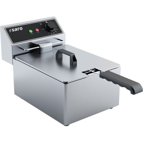 Friteuse - 6L - Température 60/+200°C - Cuve amovible - Thermostat sécurité - Saro