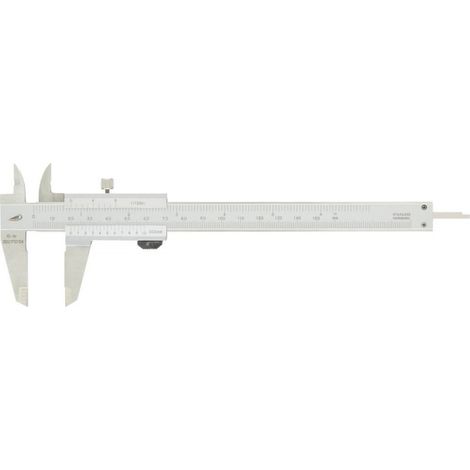 HELIOS PREISSER  Calibrador de  bolsillo DIN  862 150mm  con tornillo  de ajuste  - 185501 (1/5)