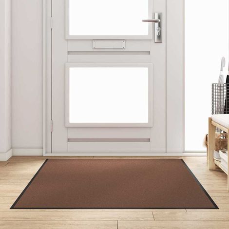 vidaXL Tapis d'entrée Marron et Noir 120 x 180 cm 100% Polyamide