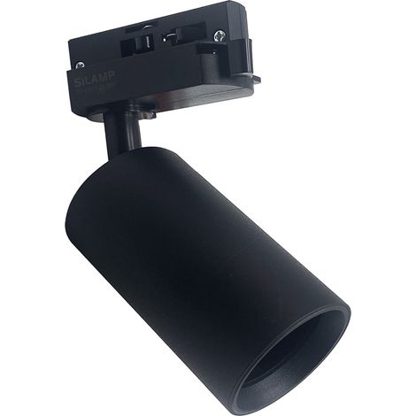 Portafaretto a Binario monofase Nero attacco GU10 led lampadina GU10 non incluso (1/5)