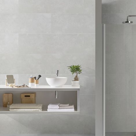Grosfillex Kunststoffpaneele Element Compact 120 x 37,5 cm 8 mm Beton grau Paneele