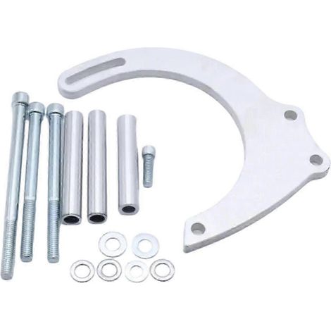 Support de pompe à eau long en aluminium usiné avec précision le support de pompe réglable améliore la dissipation de la chaleur du véhicule. (1/5)